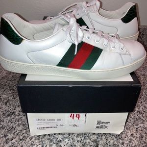 Mens Gucci Ace Snake Back Sneakers Size 6.5